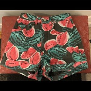 American Apparel Watermelon Jean shorts
